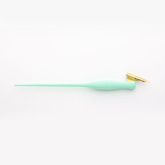 Mint Leaf Moblique Calligraphy Pen Holder